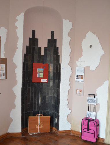 Pflasterstein mit Blumen