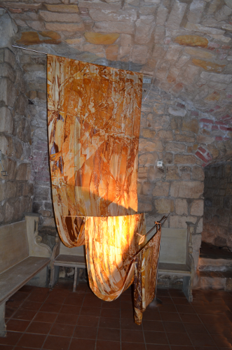 Pflasterstein mit Blumen